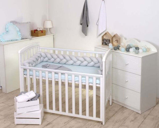 Treccia Paracolpi Amy UNICOLOR Grey (210) Casa e cucina/Tessili per la casa/Biancheria per culle e lettini/Biancheria bebè/Cuscini di sostegno per neonati La Casa Del Bebè - Napoli, Commerciovirtuoso.it