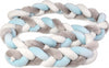 TRECCIA PARACOLPI PER CULLA E LETTINO AZZURRO E GRIGIO 3M Casa e cucina/Tessili per la casa/Biancheria per culle e lettini/Biancheria bebè/Cuscini di sostegno per neonati La Casa Del Bebè - Napoli, Commerciovirtuoso.it