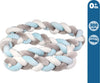 TRECCIA PARACOLPI PER CULLA E LETTINO AZZURRO E GRIGIO 3M Casa e cucina/Tessili per la casa/Biancheria per culle e lettini/Biancheria bebè/Cuscini di sostegno per neonati La Casa Del Bebè - Napoli, Commerciovirtuoso.it
