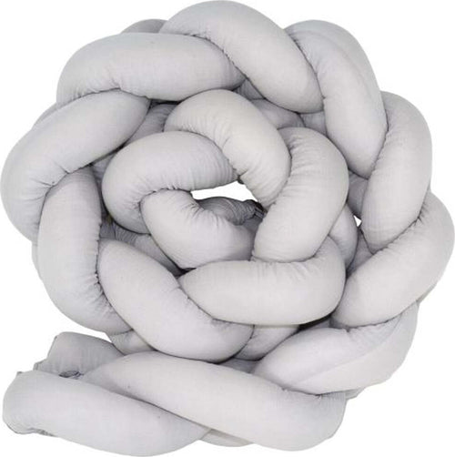 Treccia Paralcolpi 210 PUZZLE GRAY Amy Casa e cucina/Tessili per la casa/Biancheria per culle e lettini/Biancheria bimbi/Paraurti per letto La Casa Del Bebè - Napoli, Commerciovirtuoso.it