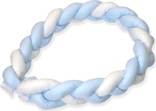 Treccia Paralcolpi 210 UNICOLOR BLUE WHITE BLUE Amy Casa e cucina/Tessili per la casa/Biancheria per culle e lettini/Biancheria bebè/Cuscini di sostegno per neonati La Casa Del Bebè - Napoli, Commerciovirtuoso.it