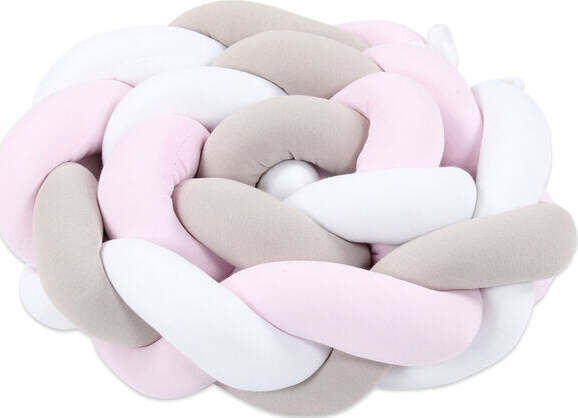 Treccia per Culla Beige Bianca ,rosa e beige Casa e cucina/Arredamento/Cameretta bambini/Lettini per neonati e bambini/Baby-nest La Casa Del Bebè - Napoli, Commerciovirtuoso.it