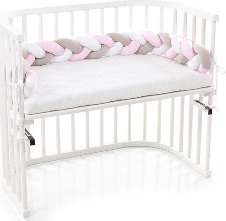 Treccia per Culla Beige Bianca ,rosa e beige Casa e cucina/Arredamento/Cameretta bambini/Lettini per neonati e bambini/Baby-nest La Casa Del Bebè - Napoli, Commerciovirtuoso.it