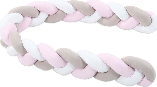 Treccia per Culla Beige Bianca ,rosa e beige Casa e cucina/Arredamento/Cameretta bambini/Lettini per neonati e bambini/Baby-nest La Casa Del Bebè - Napoli, Commerciovirtuoso.it