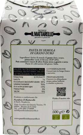 Treccione al Pistacchio Pasta di Semola di Grano Duro 500gr. Prodotta in Sicilia 100%Past a Italiana al Pistacchio Verde di Bronte DOP. Pasta Tipici & Food - Bronte, Commerciovirtuoso.it