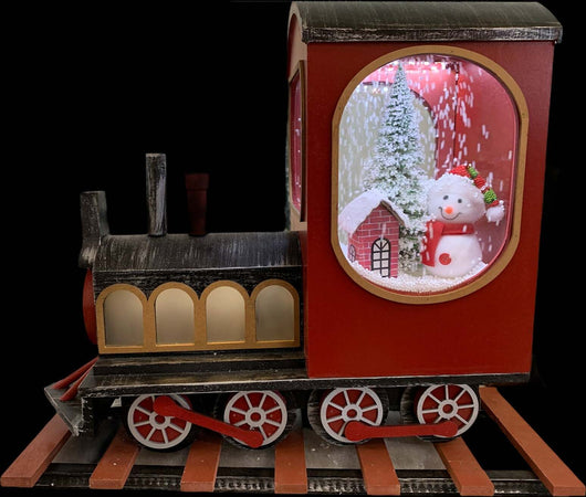 Trenino con Pupazzo di neve carillon per villaggio natalizio con luci e musica. Casa e cucina/Decorazioni per interni/Addobbi e decorazioni per ricorrenze/Decorazioni natalizie/Schiaccianoci MagiediNatale.it - Altamura, Commerciovirtuoso.it