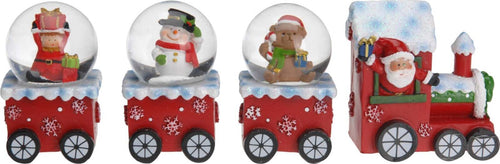 Trenino dentro una bolla d'acqua, in Resina resitente, con 4 vagoni, decorazione natalizia Casa e cucina/Decorazioni per interni/Addobbi e decorazioni per ricorrenze/Decorazioni natalizie/Neve artificiale MagiediNatale.it - Altamura, Commerciovirtuoso.it