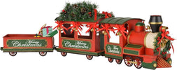 Trenino natalizio in ferro con 2 vagoni e fiocchi decorazione per villaggio di Natale da 92 cm Casa e cucina/Decorazioni per interni/Addobbi e decorazioni per ricorrenze/Decorazioni natalizie/Oggettistica MagiediNatale.it - Altamura, Commerciovirtuoso.it