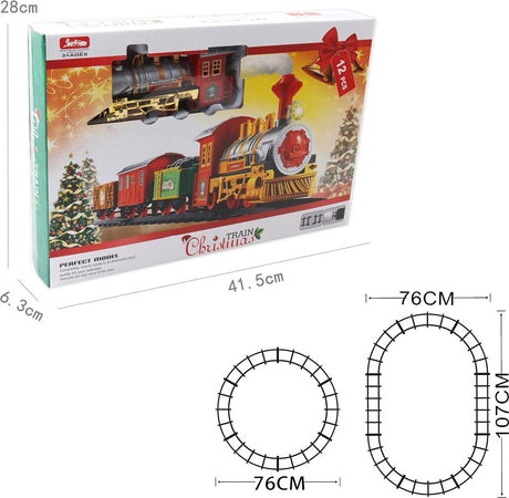 Trenino natalizio sott' Albero di natale con binari e vagoni 107 cm Casa e cucina/Decorazioni per interni/Addobbi e decorazioni per ricorrenze/Decorazioni natalizie/Basi e supporti per alberi di Natale MagiediNatale.it - Altamura, Commerciovirtuoso.it