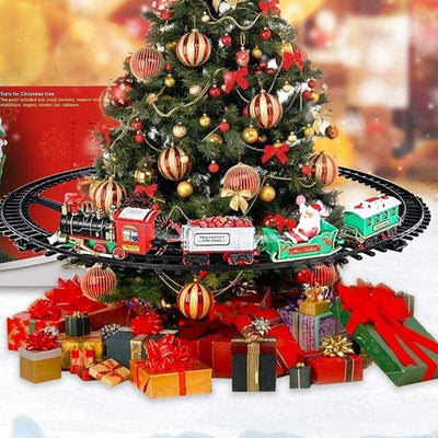 Trenino Natalizio Supporto Centro Albero Natale Elettrico 2 Vagoni Slitta Ø 89cm Giochi e giocattoli/Veicoli/Treni e set completi Trade Shop italia - Napoli, Commerciovirtuoso.it