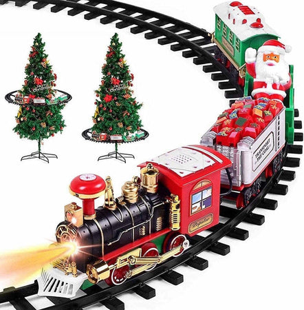 Trenino Natalizio Supporto Centro Albero Natale Elettrico 2 Vagoni Slitta Ø 89cm Giochi e giocattoli/Veicoli/Treni e set completi Trade Shop italia - Napoli, Commerciovirtuoso.it