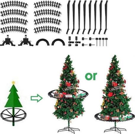 Trenino Natalizio Supporto Centro Albero Natale Elettrico 2 Vagoni Slitta Ø 89cm Giochi e giocattoli/Veicoli/Treni e set completi Trade Shop italia - Napoli, Commerciovirtuoso.it