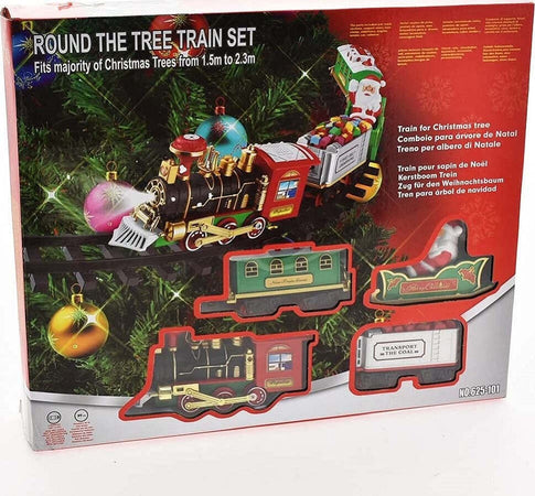 Trenino Natalizio Supporto Centro Albero Natale Elettrico 2 Vagoni Slitta Ø 89cm Giochi e giocattoli/Veicoli/Treni e set completi Trade Shop italia - Napoli, Commerciovirtuoso.it