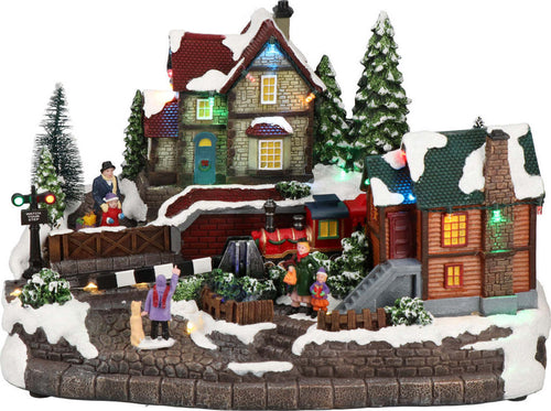 Trenino per villaggio di Natale decorazione natalizia per interno con luci e led Casa e cucina/Decorazioni per interni/Addobbi e decorazioni per ricorrenze/Decorazioni natalizie/Oggettistica MagiediNatale.it - Altamura, Commerciovirtuoso.it