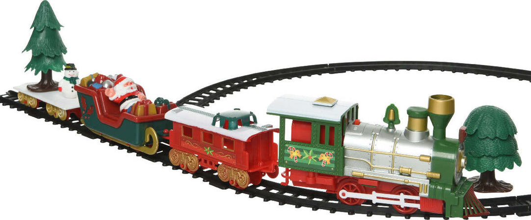 Trenino vagoni Slitta di Babbo Natale che si muove con rotaie circolari da 283cm a LED Casa e cucina/Decorazioni per interni/Addobbi e decorazioni per ricorrenze/Decorazioni natalizie/Oggettistica MagiediNatale.it - Altamura, Commerciovirtuoso.it