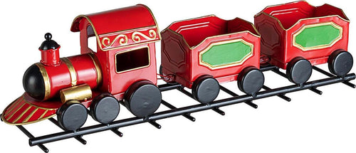Trenino Vintage Rosso con vagoni in latta decorazione natalizia 43 cm Casa e cucina/Decorazioni per interni/Addobbi e decorazioni per ricorrenze/Decorazioni natalizie/Schiaccianoci MagiediNatale.it - Altamura, Commerciovirtuoso.it