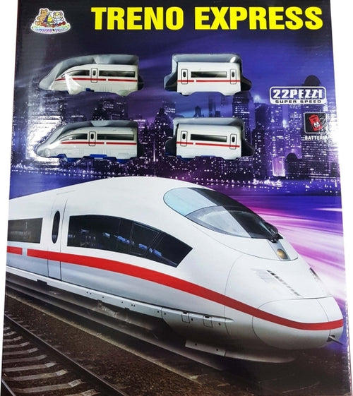 Treno Express Classico Fino 22 Pz. Super Veloce Sviluppo Pista Gioco Trenino Giochi e giocattoli/Veicoli/Treni e set completi Trade Shop italia - Napoli, Commerciovirtuoso.it