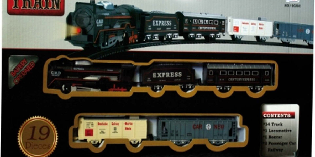 Treno Merci Classico Espresso Con Luci Pista 276 Cm Gioco Trenino