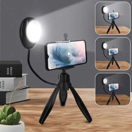 Treppiedi Da Tavolo Con Luce Led 3 Intensit? Girevole 360? Per Smartphone Hd3274 Elettronica/Cellulari e accessori/Accessori/Accessori per foto e video/Treppiedi Trade Shop italia - Napoli, Commerciovirtuoso.it