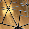 Piastrelle 3D Autoadesive in PET acustiche e isolanti 30x30cm (4mm spessore) TRIANGOLI ORO