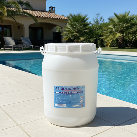 Tricloro Granulare 90% 25 Kg Per Piscina Mantenimento Acqua Lenta Dissoluzione A.S Distribuzione