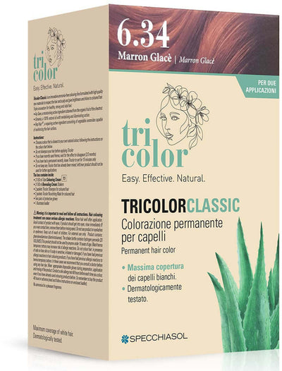 Tricolor Classic 6.34 Marron Glacè - Tinta Permanente Per Capelli Specchiasol