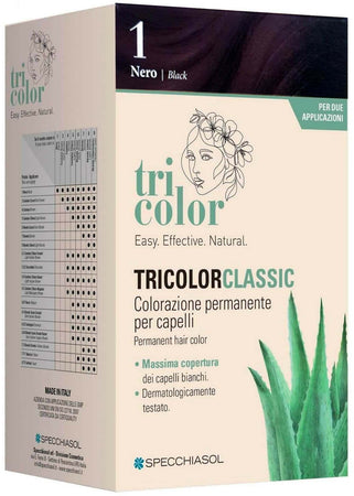 Tricolor Classic – Colorazione Permanente N 1 Nero Specchiasol Tinta per Capelli