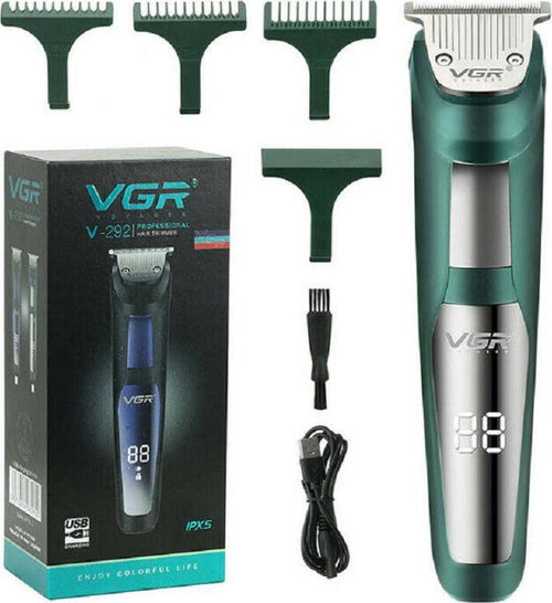 Trimmer-Elettrico-Display-Led-Tagliacapelli-Barba-Senza-Fili-Impermeabile-V-292