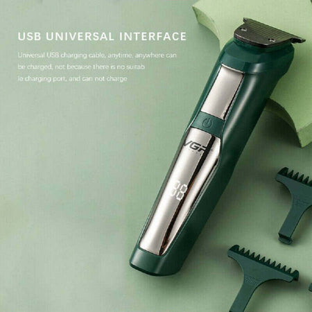 Trimmer-Elettrico-Display-Led-Tagliacapelli-Barba-Senza-Fili-Impermeabile-V-292