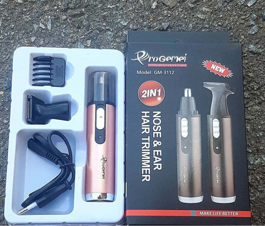 Trimmer-Gm3112-2in1-Rifinitore-Regolatore-Per-Naso-Orecchie-Batteria-Ricaricabile