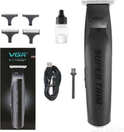 Trimmer-Regolabarba-Elettrico-Professionale-Ricaricabile-Vgr-V-229-Senza-Fili
