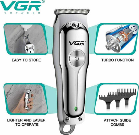 Trimmer-Vgr-V-071-Capelli-Barba-Corpo-Ricaricabile-Barbiere-Elettrico-Senza-Fili