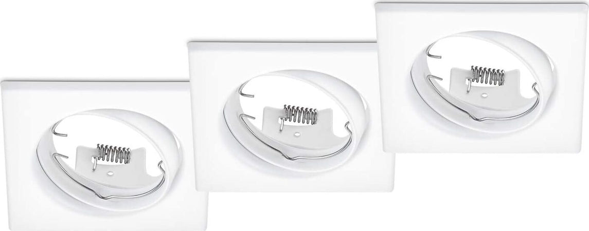 TRIO---KIT-3-FARETTI-JURA-QUADRATI-ORIENTABILI-BIANCHI-3x-GU10-·-max.-15W