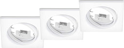 TRIO---KIT-3-FARETTI-JURA-QUADRATI-ORIENTABILI-BIANCHI-3x-GU10-·-max.-15W