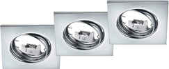 TRIO---KIT-3-FARETTI-JURA-QUADRATI-ORIENTABILI-CROMO-3x-GU10-·-max.-15W