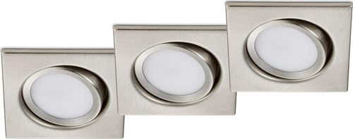 TRIO---KIT-3-FARETTI-LED-RILA-AD-INCASSO-QUADRATI-IN-NICKEL-OPACO-3x-SMD-LED,-5W-·-3x-450lm,-3000K