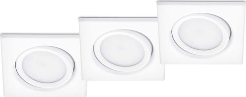 TRIO---KIT-3-FARETTI-LED-RILA-DA-INCASSO-QUADRATI-BIANCHI-OPACHI-3x-SMD-LED,-5W-·-3x-450lm,-3000K