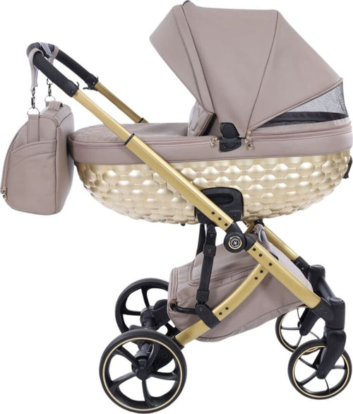 Trio-Antes-Baby-Bubble-Dark-Beige/Gold-Nav.Satin-Telaio-Gold