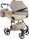 Trio-Antes-Baby-Bubble-Dark-Beige/Gold-Nav.Satin-Telaio-Gold