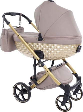 Trio-Antes-Baby-Bubble-Dark-Beige/Gold-Nav.Satin-Telaio-Gold