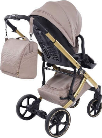 Trio-Antes-Baby-Bubble-Dark-Beige/Gold-Nav.Satin-Telaio-Gold