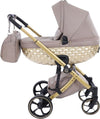 Trio-Antes-Baby-Bubble-Dark-Beige/Gold-Nav.Satin-Telaio-Gold