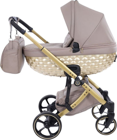 Trio-Antes-Baby-Bubble-Dark-Beige/Gold-Nav.Satin-Telaio-Gold
