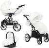 Trio BABYACTIVE Mommy Glossy White Pelle Silver  (da esposizione con possibili piccoli difetti) Prima infanzia/Passeggini carrozzine e accessori/Passeggini e carrozzine/Sistemi modulari La Casa Del Bebè - Napoli, Commerciovirtuoso.it
