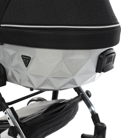 Trio Diamond Mirror Satin 3in1 Nero / Grey Telaio Cromato Prima infanzia/Passeggini carrozzine e accessori/Passeggini e carrozzine/Sistemi modulari La Casa Del Bebè - Napoli, Commerciovirtuoso.it