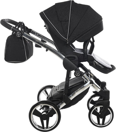 Trio Diamond Mirror Satin 3in1 Nero / Grey Telaio Cromato Prima infanzia/Passeggini carrozzine e accessori/Passeggini e carrozzine/Sistemi modulari La Casa Del Bebè - Napoli, Commerciovirtuoso.it