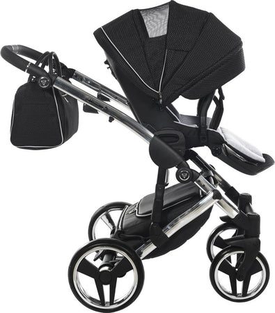 Trio Diamond Mirror Satin 3in1 Nero / Grey Telaio Cromato Prima infanzia/Passeggini carrozzine e accessori/Passeggini e carrozzine/Sistemi modulari La Casa Del Bebè - Napoli, Commerciovirtuoso.it