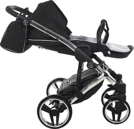 Trio Diamond Mirror Satin 3in1 Nero / Grey Telaio Cromato Prima infanzia/Passeggini carrozzine e accessori/Passeggini e carrozzine/Sistemi modulari La Casa Del Bebè - Napoli, Commerciovirtuoso.it