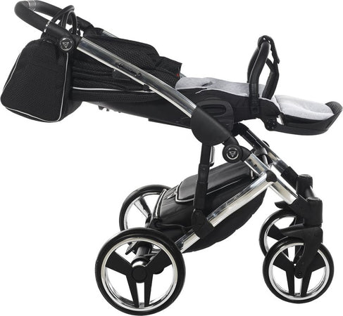 Trio Diamond Mirror Satin 3in1 Nero / Grey Telaio Cromato Prima infanzia/Passeggini carrozzine e accessori/Passeggini e carrozzine/Sistemi modulari La Casa Del Bebè - Napoli, Commerciovirtuoso.it