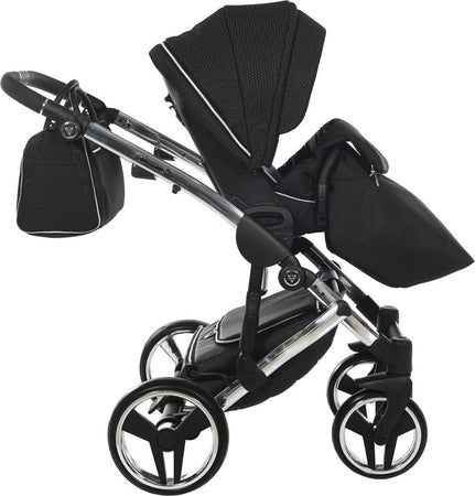 Trio Diamond Mirror Satin 3in1 Nero / Grey Telaio Cromato Prima infanzia/Passeggini carrozzine e accessori/Passeggini e carrozzine/Sistemi modulari La Casa Del Bebè - Napoli, Commerciovirtuoso.it